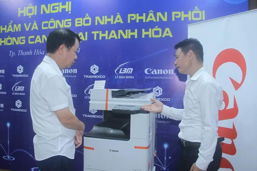 Tramexco giới thiệu sản phẩm và công bố nhà phân phối máy văn phòng Canon tại Thanh Hoá