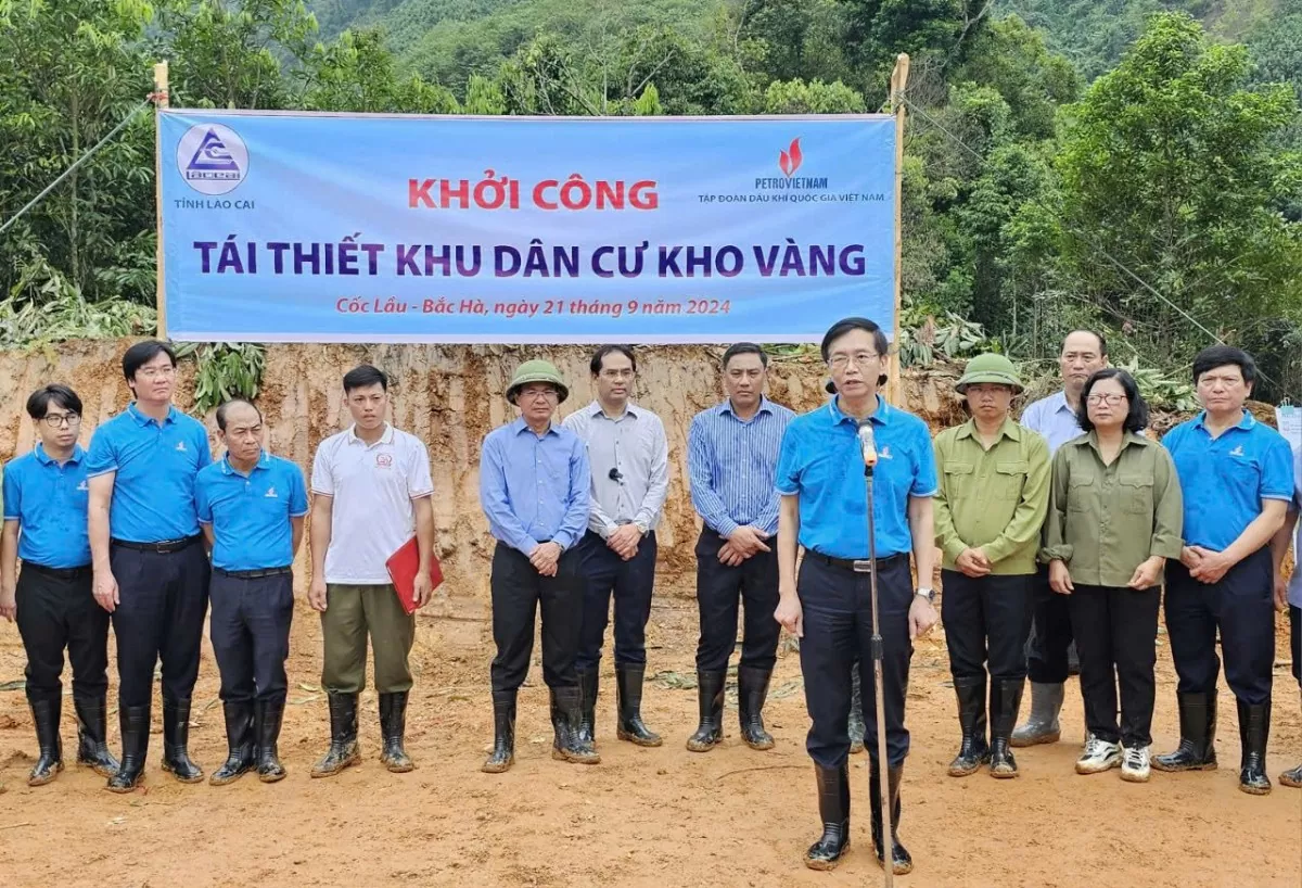 Petrovietnam khởi công, quyết tâm tái thiết khu dân cư thôn Kho Vàng