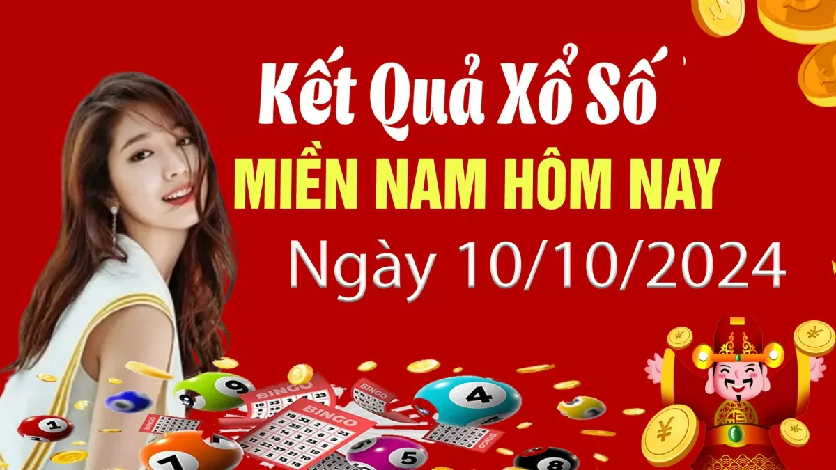 Kết quả Xổ số miền Nam ngày 10/10/2024, KQXSMN ngày 10 tháng 10, XSMN 10/10, xổ số miền Nam hôm nay