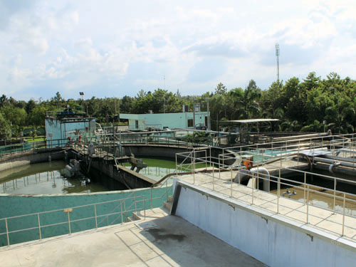 Nhà máy xử lý nước thải ở KCN Tam Phước do Tín Nghĩa đầu tư
