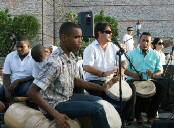 Nhóm nhạc “Tambores de San Millán”.