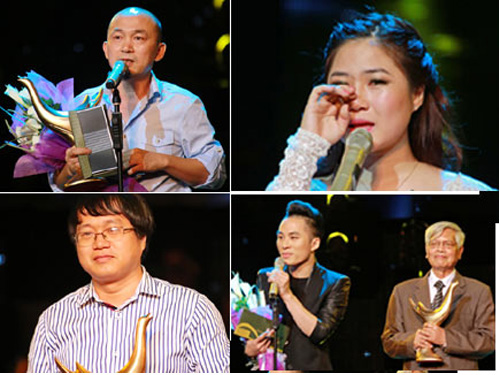 Những hình ảnh đáng nhớ của các nghệ sĩ trong lễ trao giải âm nhạc Cống hiến lần thứ 8