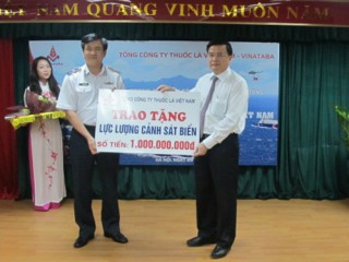 Vinataba: Ủng hộ  lực lượng Cảnh sát biển Việt Nam 1 tỷ đồng