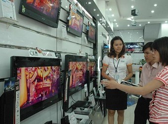 Sau khi Sony ngưng sản xuất tại Việt Nam, cửa hàng giới thiệu sản phẩm của Sony toàn hàng ngoại.