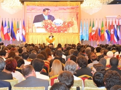 Thủ tướng Hun Sen phát biểu chào mừng Hội nghị WHC 37.