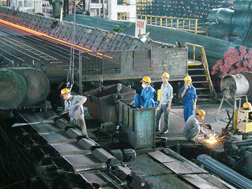 Khu sản xuất thép của Công ty Gang thép Thái Nguyên