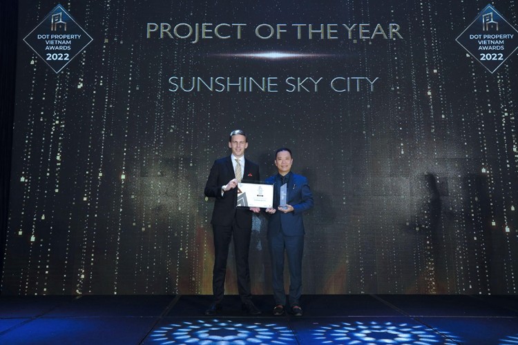 Sunshine Sky City nhận “cú đúp” giải thưởng tại Dot Property Vietnam Awards 2022