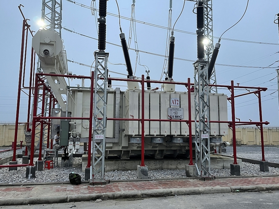 Hoàn thành dự án nâng công suất trạm 220kV Quang Châu -Bắc Giang