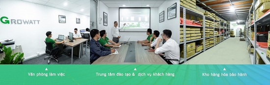 Growatt nâng cấp trung tâm bảo hành và văn phòng tại Việt Nam