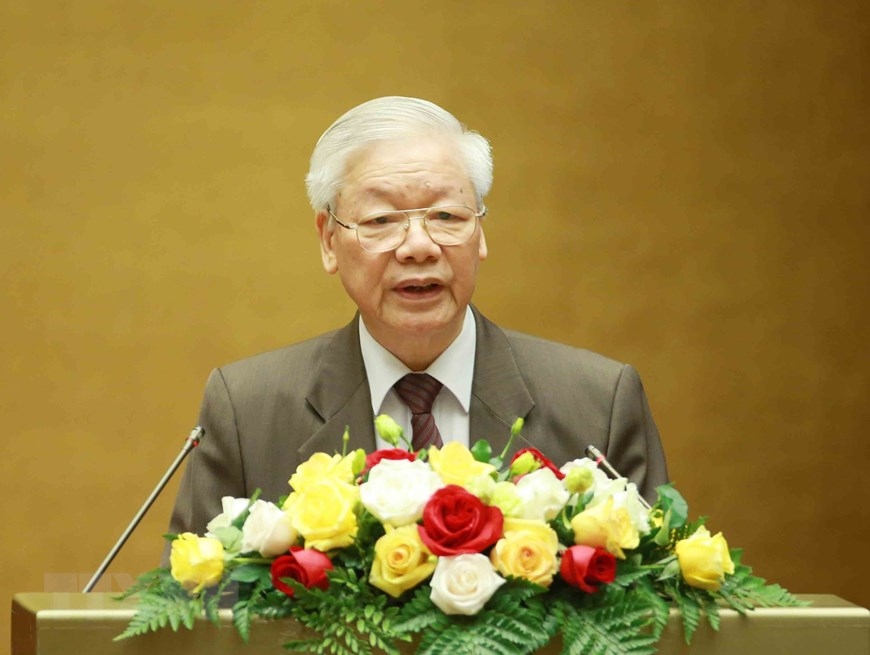 Chủ tịch nước Nguyễn Phú Trọng trình Quốc hội miễn nhiệm Thủ tướng Nguyễn Xuân Phúc