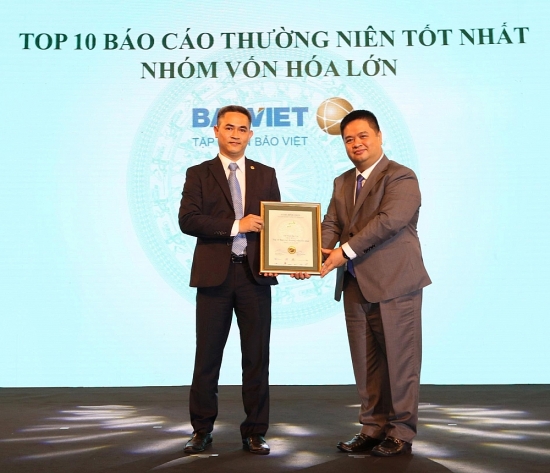 Tập đoàn Bảo Việt 10 năm liên tục dẫn đầu tại Cuộc bình chọn Doanh nghiệp niêm yết 2020