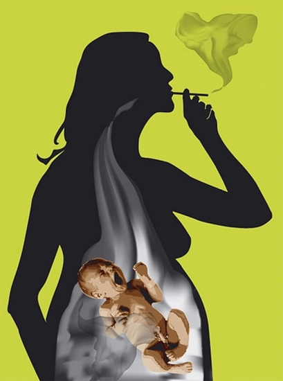 Hút thuốc lá có nhiều tác hại đến thai nhi