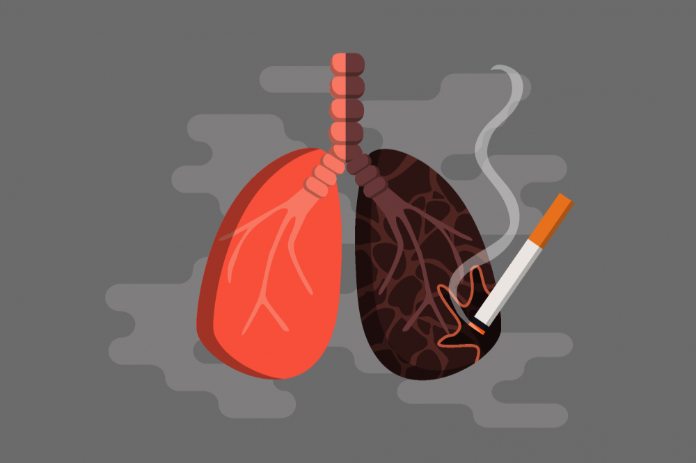 Thuốc lá ảnh hưởng đến chức năng của phổi