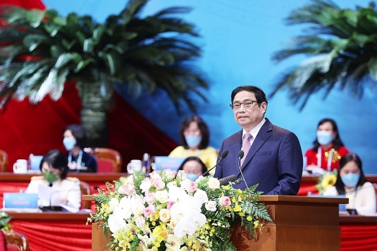 Thủ tướng Phạm Minh Chính: Phụ nữ Việt Nam chung tay cùng hệ thống chính trị thực hiện "đa mục tiêu"