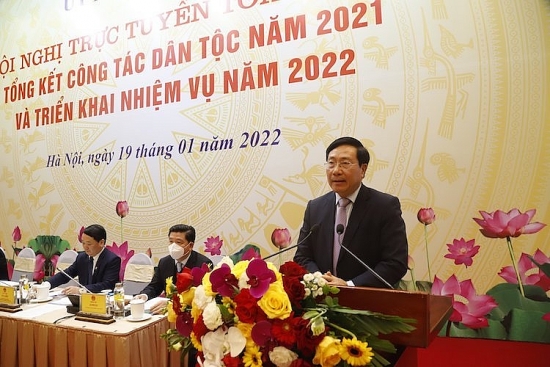 Tổng kết công tác dân tộc năm 2021, triển khai nhiệm vụ năm 2022