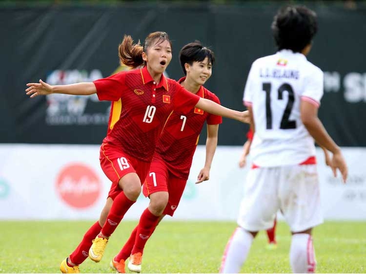 Đội tuyển nữ Việt Nam chiến thắng với tỷ số 2-1 