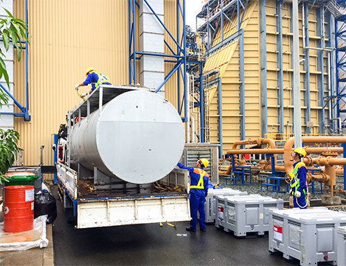 Nghiệm thu, bàn giao công trình súc rửa bồn dầu nhờn của Siemens AG tại Nhà máy điện Cà Mau 2