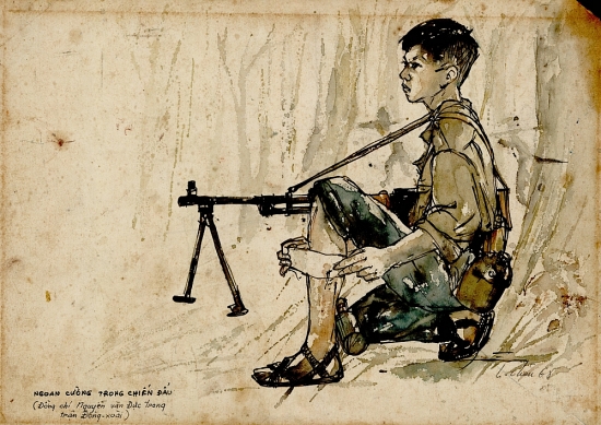 Giới thiệu 70 ký họa sáng tác tại chiến trường miền Nam giai đoạn 1954-1975