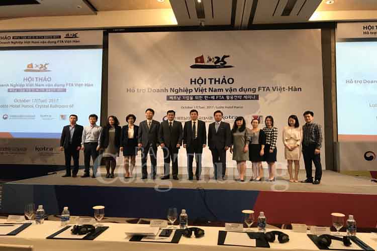 Hỗ trợ doanh nghiệp vận dụng FTA Việt – Hàn