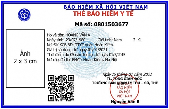 Bảo hiểm Xã hội Việt Nam: Ban hành mẫu thẻ bảo hiểm y tế mới