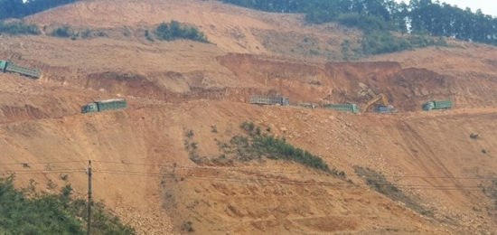 Nghiêm cấm khai thác đất trái phép khi đóng cửa mỏ đất cấp cho Tập đoàn Định An