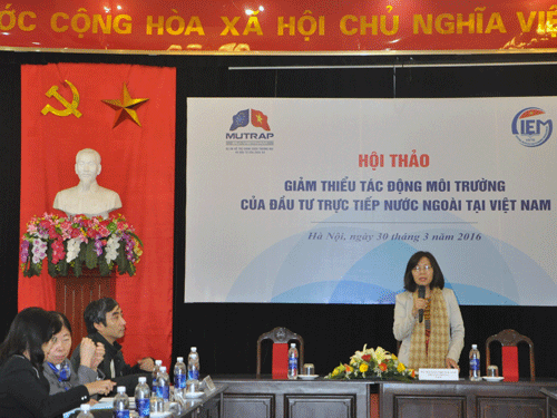 Giảm thiểu tác động môi trường của đầu tư trực tiếp nước ngoài tại Việt Nam