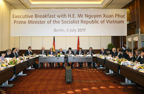 Chính phủ Việt Nam cam kết tạo mọi điều kiện cho các nhà đầu tư Đức