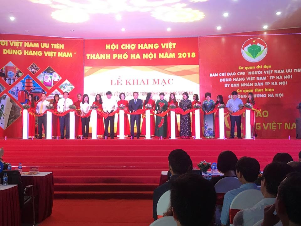 Hội chợ hàng Việt Nam thành phố Hà Nội năm 2018: Chung tay xây dựng thương hiệu Việt