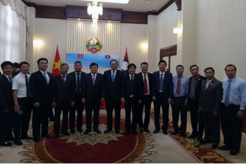 Petrovietnam tham gia tháp tùng Đoàn công tác của Phó Thủ tướng Trịnh Đình Dũng tại Lào
