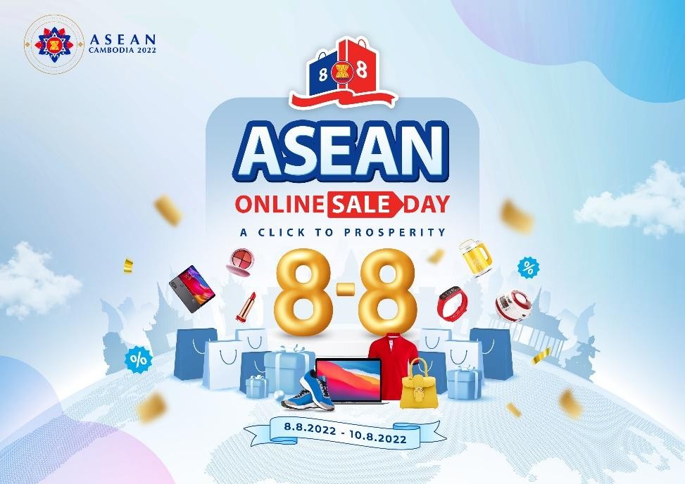 Ngày mua sắm trực tuyến lớn nhất ASEAN mùa 3 - ASEAN Online Sale Day 2022 sẽ diễn ra từ ngày 8 – 10/8/2022