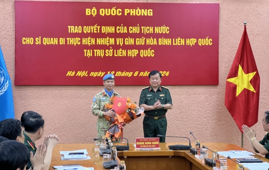 Thêm một sĩ quan Việt Nam trúng tuyển làm việc tại trụ sở Liên hợp quốc