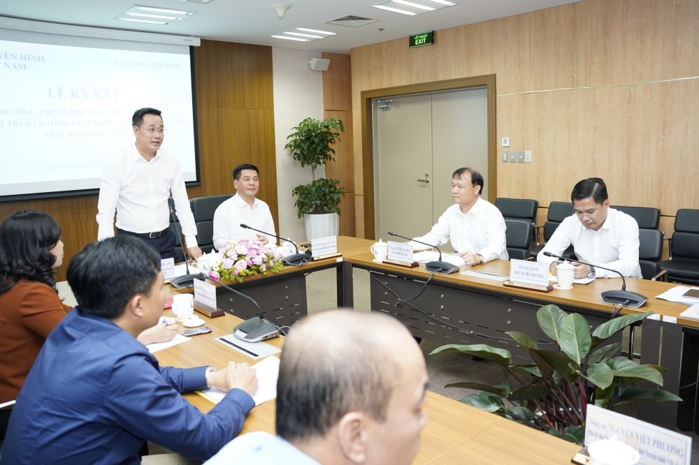Bộ Công Thương và Đài Truyền hình Việt Nam ký Thỏa thuận phối hợp công tác giai đoạn 2022 - 2025