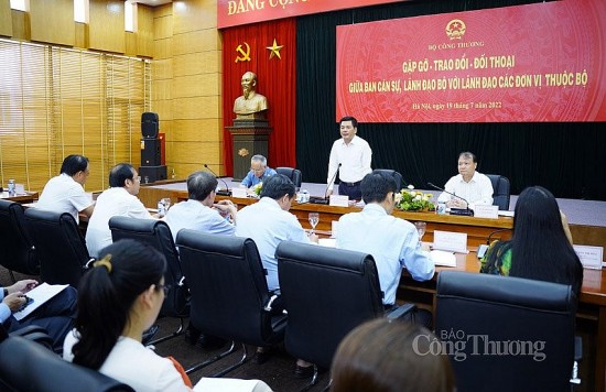Ban cán sự Đảng Bộ Công Thương đối thoại với lãnh đạo các đơn vị thuộc Bộ
