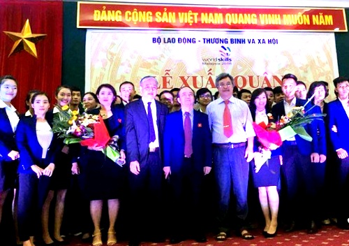 Lễ xuất quân đoàn Việt Nam tham dự Kỳ thi tay nghề ASEAN