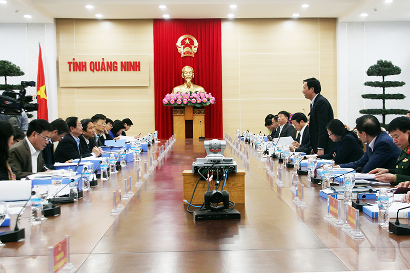 Đoàn khảo sát của Hội đồng thẩm định đề án thành lập đơn vị hành chính – kinh tế đặc biệt làm việc tại tỉnh Quảng Ninh