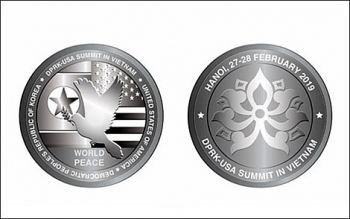 Phát hành Bộ sản phẩm đồng xu bạc chào mừng Hội nghị thượng đỉnh Mỹ-Triều Tiên lần 2