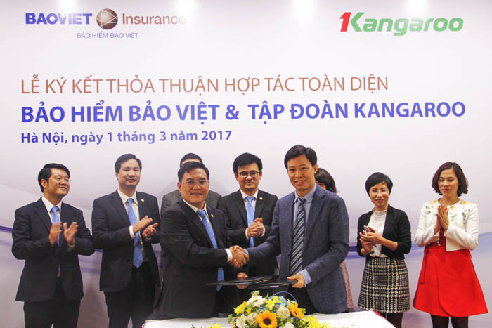 Tổng công ty Bảo hiểm Bảo Việt và Tập đoàn Kangaroo ký hợp tác toàn diện
