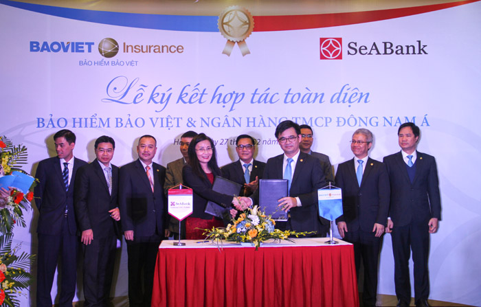 Tổng công ty Bảo hiểm Bảo Việt và Ngân hàng TMCP Đông Nam Á ký hợp tác toàn diện