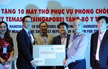 Quỹ Temasek Singapore viện trợ Việt Nam 10 máy thở phục vụ phòng, chống dịch bệnh COVID-19