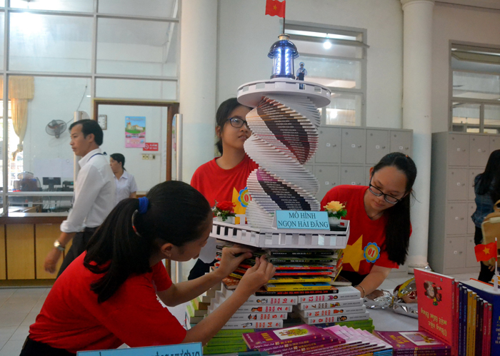 Huyện Long Điền 29 đội tham gia Hội thi xếp sách nghệ thuật  Báo Bà Rịa  Vũng Tàu Online