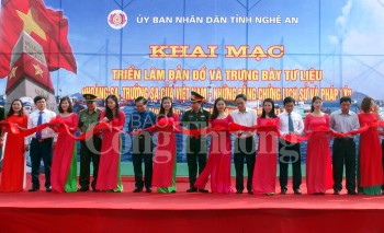 Nghệ An khai mạc triển lãm bản đồ và trưng bày tư liệu về Hoàng Sa, Trường Sa