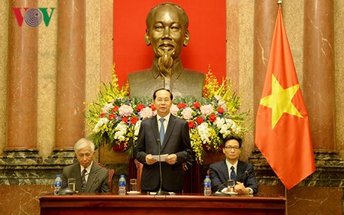 Chủ tịch nước Trần Đại Quang gặp mặt thân mật các nhà khoa học