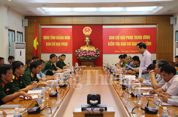 Kiểm tra công tác phòng không nhân dân tại Quảng Ninh