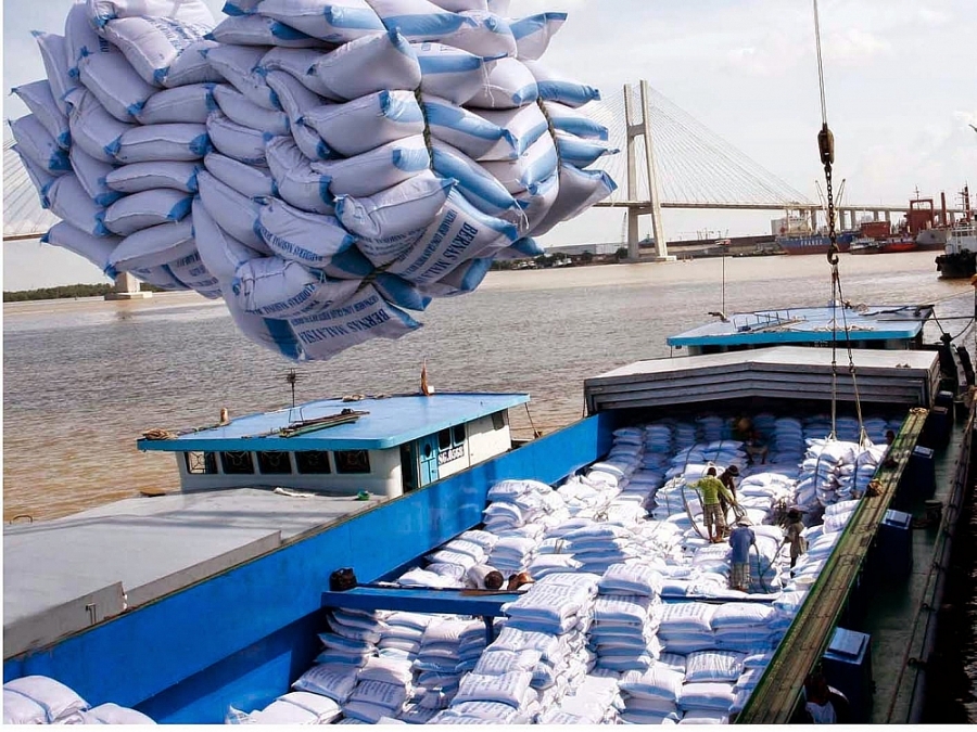 5 tháng, giá gạo xuất khẩu tăng 20,5%
