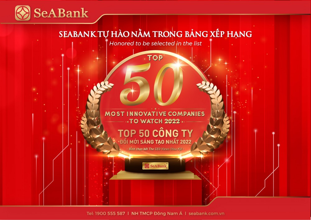 Ngân hàng TMCP Đông Nam Á được vinh danh “Top 50 công ty đổi mới sáng tạo nhất 2022”