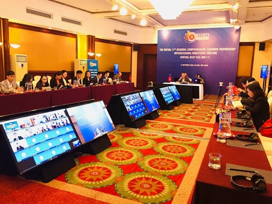 Thứ trưởng Trần Quốc Khánh chủ trì Hội nghị Bộ trưởng RCEP giữa kỳ lần thứ 11