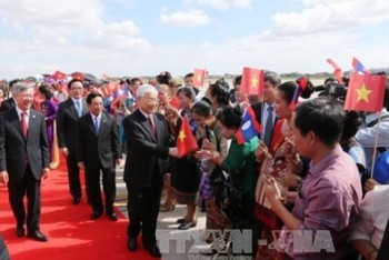 Tổng Bí thư Nguyễn Phú Trọng thăm tỉnh Bolikhamsai (Lào)
