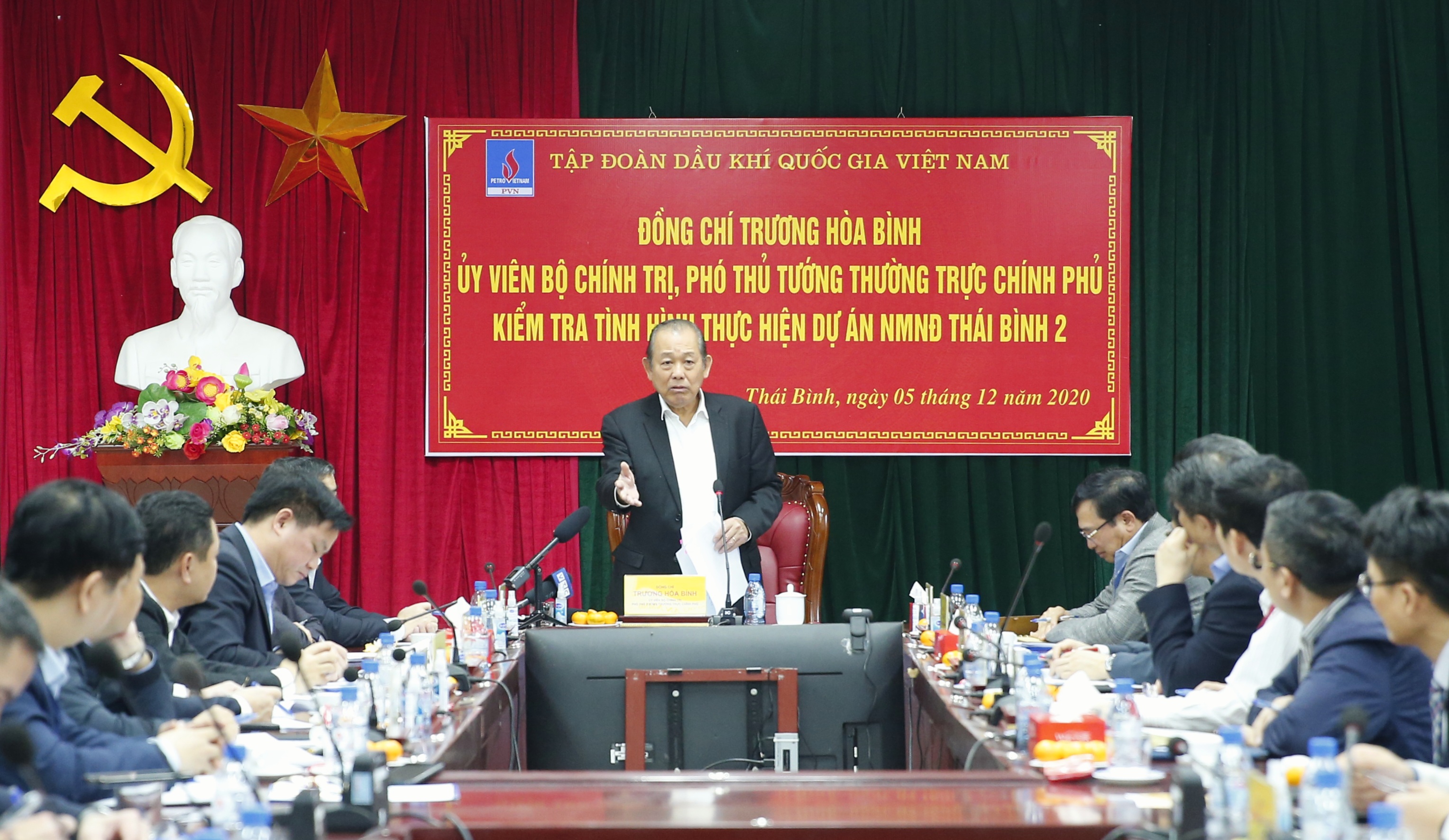 Phó Thủ tướng Thường trực đốc thúc tiến độ Nhiệt điện Thái Bình 2