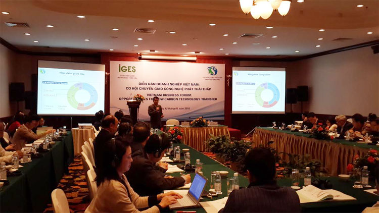 Diễn đàn doanh nghiệp Việt Nam: Cơ hội chuyển giao công nghệ phát thải thấp
