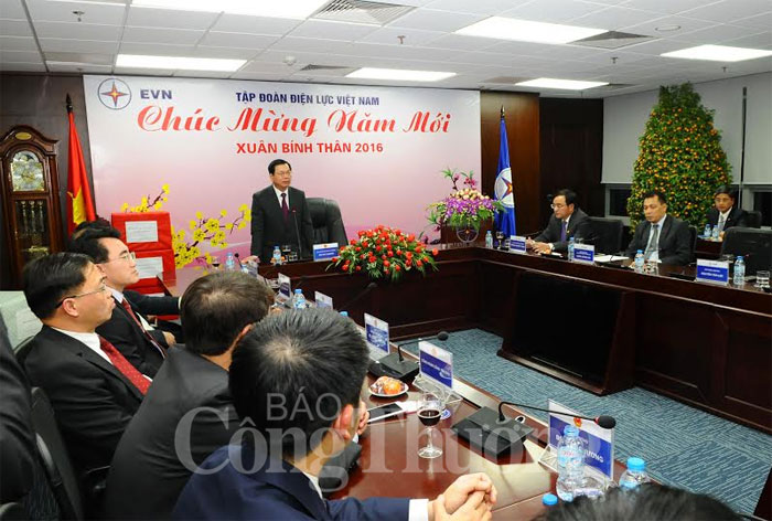 Bộ trưởng Vũ Huy Hoàng chúc Tết trước giao thừa các tập đoàn thuộc Bộ
